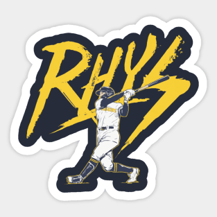 Rhys Hoskins Milwaukee Rhys Lightning Sticker